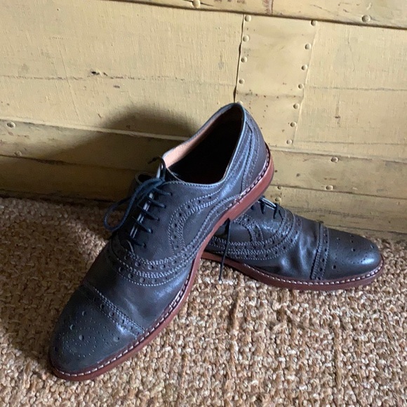 JOHNSTON & MURPHY J&M 1850 100% LEATHER CAREER DRESS SHOES MENS 10 M - Picture 7 of 13